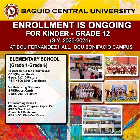 baguio central elementary school|BAGUIO CENTRAL UNIVERSITY – Soaring High Towards Excellence.